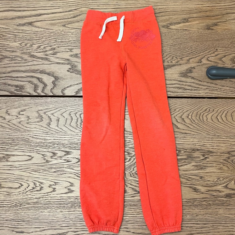 Roots Sweatpants Size 7 Orange/Red